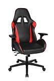 Topstar Speed Chair 2 Bürodrehstuhl, Gamingstuhl, Chefsessel, Kunstleder, rot/schwarz