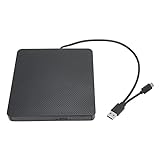 PENO Externer DVD-Brenner, leiser Plug-and-Play-USB-Brenner für Ultrabook-Laptops