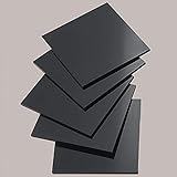 nattmann POM Platte Zuschnitt 2-30 mm/Farbe: Schwarz/DELRIN® TENAC® SUSTARIN® (10 mm, 195 x 195 mm)