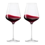 SUNOYA Schwimmende Weingläser 532 ML, 2er Set Weingläser Kunststoff, Rotweingläser, Weißweingläser, Weingläser Plastik, Plastik Weingläser, Weinglas Kunststoff Für Party Camping F