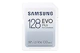 Samsung EVO Plus 128GB SDXC UHS-I U3 130MB/s Full HD & 4K UHD Speicherkarte (MB-SC128K/EU)