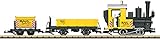 LGB 70503 - Gartenbahn Starterset Personenzug– L70503, Gartenbahn-Modelleisenbahn, mit Lokomotive und Zwei Waggons, Outdoor-Eisenbahn, Spur G