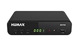 HUMAX HD Fox Digitaler HD Satelliten Receiver mit vorinstallierter Senderliste inkl. HDMI Kabel und Fernbedienung, HDMI- und SCART-Anschluss, Sat Receiver mit externer Festplatte und Aufnahmefunktion