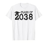Klasse von 2038 Grow With Me Handabdrücke Platz auf der Rückseite T-Shirt
