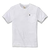 Carhartt Mens Southern Pocket Work Utility T-Shirt, White, M