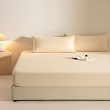 JIANINGHOME,Spannbettlaken für Queen-Size-Bett, tiefes Spannbetttuch, Matratze, weich, knitterfrei,150x200