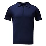 Berimaterry Men's Polo Shirt Short Sleeve Poloshirts Für Herren Hemden Kurzarm Solid Polohemd Elegant T-Shirt Fit Kleidung Regular