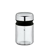 WMF Depot Gewürzbehälter 100ml, mit Aromadeckel, Gewürzglas ohne Streubild, Glas, Cromargan Edelstahl, spülmaschinengeeig