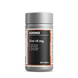Amazon-Marke: Solimo Nahrungsergänzungsmittel mit Zink 15 mg, 365 Tabletten