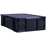 Really Useful Aufbewahrungsbox aus recyceltem Kunststoff, 84 l, Schwarz