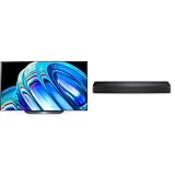 LG OLED55B29LA TV 139 cm (55 Zoll) OLED Fernseher (Cinema HDR, 120 Hz, Smart TV) [Modelljahr 2022] & Bose TV Speaker – kompakte Soundbar mit Bluetooth-Verbindung, Black
