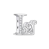 FOREVER QUEEN Buchstaben Alphabet Charm Bead für Armbänder Charm Anhänger 925 Sterling Silb