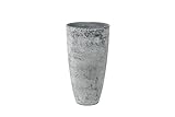 TS Pflanzgefäß, Cera-Mix Pflanzkübel Nova, frostbeständig und leichtgewichtig, concrete, 29x29x50 cm, 136455