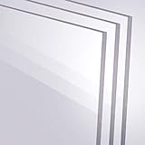 Acrylglas 2-20mm GS PMMA Transparent Glasklar Zuschnitt Scheibe Materialstärke und Größe Wählbar (3 mm, 400 x 400 mm)