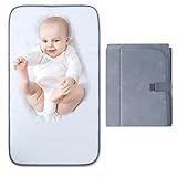 Lekebaby Tragbare Wickelunterlage für Unterwegs Wickel Clutch, Waschbar Faltbar Baby Wickelauflage Wasserdicht für Baby, G