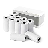 MINIBEAR Thermodruckpapier für Kinder-Sofortdruckkamera, 10 Rollen kein Tintendruck schwarz und weiß Fotopapier, 57 mm * 27 mm * 6 m (2,24 Zoll * 1,06 Zoll * 19,68 Fuß) Druckpapier