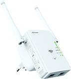 STRONG WLAN Repeater 300 V2, Betriebsmodi: Universal Repeater/Access Point/Router, 300 Mbit/s bei 2,4 GHz, 2 LAN Ports, WLAN Verstärker - weiß, REPEATER300V2