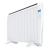 Cecotec Flachheizkörper mit Fernbedienung ReadyWarm 2500 Thermal. 1800 W, 12 Elemente aus Aluminium, LCD-Bildschirm, 3 Heizungsmodi, Timer, Slim Design, Überhitzungsschutz Overprotect System