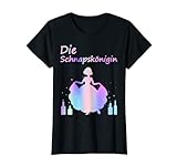 Damen Die Schnapskönigin JGA Alkohol Königin Frauen Party Geschenk T-Shirt