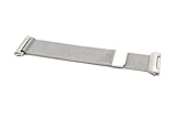 vhbw Ersatz Armband kompatibel mit Fitbit Ionic Fitnessuhr, Smartwatch - 23,5 cm Edelstahl Silber Magnetverschluss