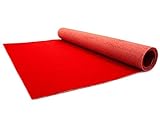 Event-Teppich Hochzeits-Läufer PODIUM - Rot, 1,00m x 4,00m, Schwer Entflammbarer Messeboden, Empfangsteppich, Gangläufer