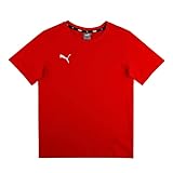 PUMA Jungen, teamGOAL 23 Casuals Tee Jr T-shirt, Red, 164