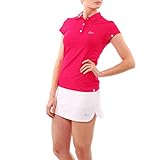 Sportkind Mädchen & Damen Tennis, Golf, Sport Poloshirt Kurzarm, UV-Schutz UPF 50+, atmungsaktiv, pink, Gr. 158
