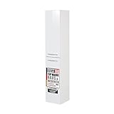 FACKELMANN Hochschrank B. CLEVER/Badschrank mit Soft-Close-System/Maße (B x H x T):ca. 30 x 159 x 32 cm/hochwertiger Schrank/Möbel fürs WC oder Badezimmer/Korpus: Weiß/Front: Weiß