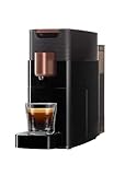 K-fee ONE Kapselmaschine für Kaffee, Tee & Kakao | kompakte Kaffeemaschine | schnelles Aufheizen | 0,8 L Wassertank | 19 Bar | Schwarz Kupfer