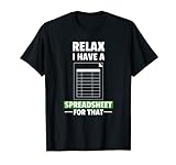 Finance Buchhaltung Relax Spreadsheet Controlling Kalkulator T-Shirt