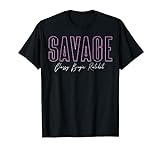 Savage Classy Bougie Ratsche, Pink / Schwarz T-Shirt