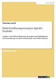 Markt-Einführungsstrategien digitaler Produkte: Aspekte von Online-Marketing Strategien und Maßnahmen zur Anwendung vor dem Verkaufsstart von Online-Kursen