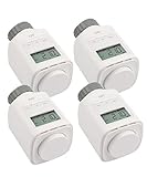 4 Stück IOIO Elektronisches Heizungsthermostat HT 2000/23 der Neue Thermostat Heizung programmierbar - Heizkörper Heizungsregler mit Zeitschaltuhr - Heizkörp