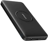 Anker PowerCore 10000mAh Wireless Powerbank mit USB-C Eingang, externer Akku, hohe Kapazität, kompatibel mit iPhone 11, Samsung Galaxy, iPad 2020 Pro, AirPods, und mehr.