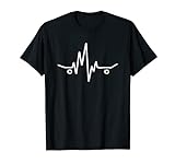 Skateboard Heartbeat / Herzschlag T-Shirt für Skater
