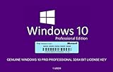 Windows 10 Professional (Pro) 32/64 Bit | Original Lizenzschlüssel | Mehrsprachig | 100% Aktivierung | 1 PC | Sie können auch Windows 10 Home a Pro aktualisieren | Schneller Versand