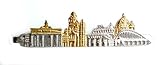 Berlin Krawattenklammer Krawattennadel skyline ca. 6,5 cm lang bicolor made in Germany + Box