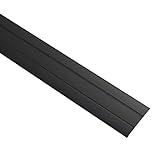 Gedotec Übergangsprofil selbstklebend Übergangs-Schiene Laminat - Vinyl - Teppich UVM. | Boden-Profil flach | Aluminium Schwarz eloxiert | Profil 37 x 1000 mm | 1 Stück - Türschwelle Alu zum kleben