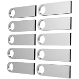 USB Stick 32GB 10 Stück, ABLAZE Mini Speicherstick Wasserdicht 32GB USB Sticks Metall 10er Pack für Laptop, Computer, TV,