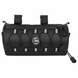 Qweradr Fahrrad-Lenkertasche, wasserdichte Fahrrad-Lenkertasche mit Großem Reflektorbereich und Streifen, Mountainbike-F