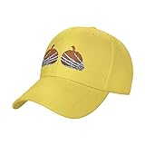 KJHBVND Kürbis Skelett Hände Brüste Baseball Kappen Verstellbare Papa Caps Low Profile Golf Hüte, gelb, One size