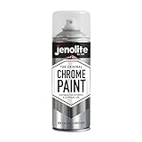 JENOLITE Chrom-Sprayfarbe, Chromeffekt, glatte Chromoberfläche, geeignet für den Innen- und Außenbereich, 400 ml