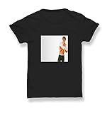 Young Zac Efron Sexy Shirtless Black Tshirt T-Shirt Top 100% Baumwolle für Herren, T-Shirt für den Sommer, Geschenk, Herren, Freizeithemd, L, Black