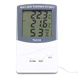 ABS Indoor Outdoor Thermometer, Indoor Outdoor Thermometer -50 bis 70 ℃ für gefühlte TemperaturFeuchtigkeit draußen