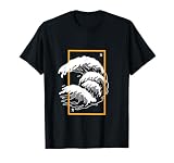 Orange Wave Power Orange Farbgrafik T-S
