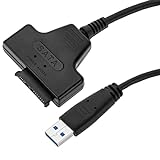 CableMarkt - USB 3.0 auf Slimline SATA 13 Pin (6 + 7) Adapterkabel