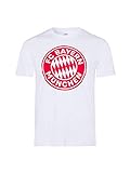 FC Bayern München T-Shirt Logo Uni weiß, M