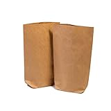 50 x Papiertüten Braun Groß (16,5 x 26 x 6 cm) - Braune Geschenktüten für Adventskalender - Ostertüten zum befüllen - Kraftpapiertüten, Bodenbeutel, Tüten, Tütchen, Beutel aus Papier