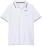 Nike Jungen Court Dry Team Poloshirt, White/Black, S