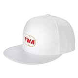 Tra-ens Wor-ELD Air-elin-ees Log-eo 5-eD1C-e5M Baseball Cap White One Size Hip Hop Flat Brim Hat